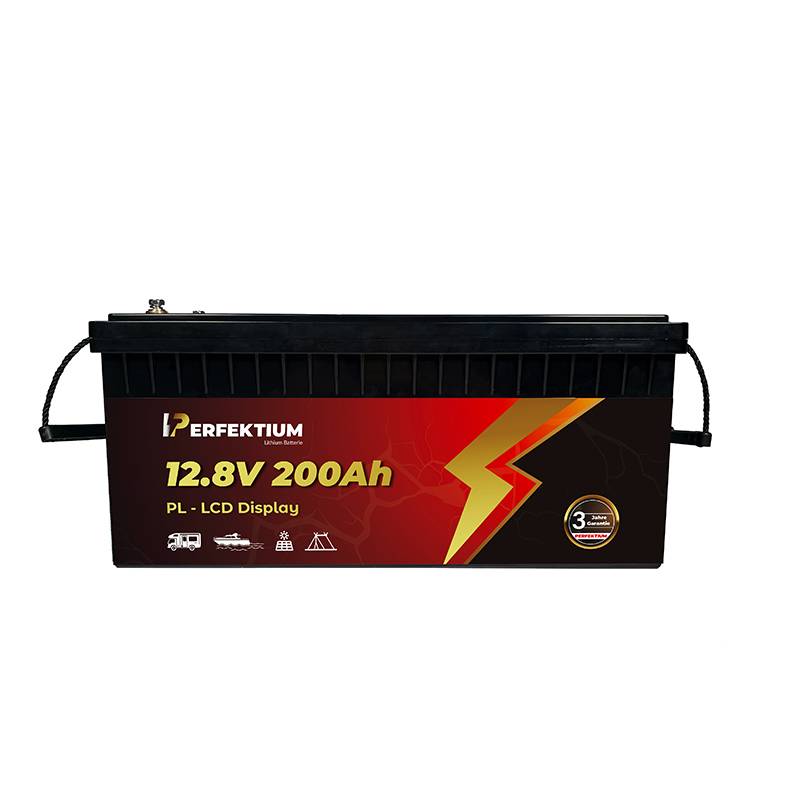 Perfektium Batterie PL LiFePO4 12.8V 200Ah Smart BMS & LCD Bildschirm mit 0% MwSt nach §12 Abs. 3 UstG