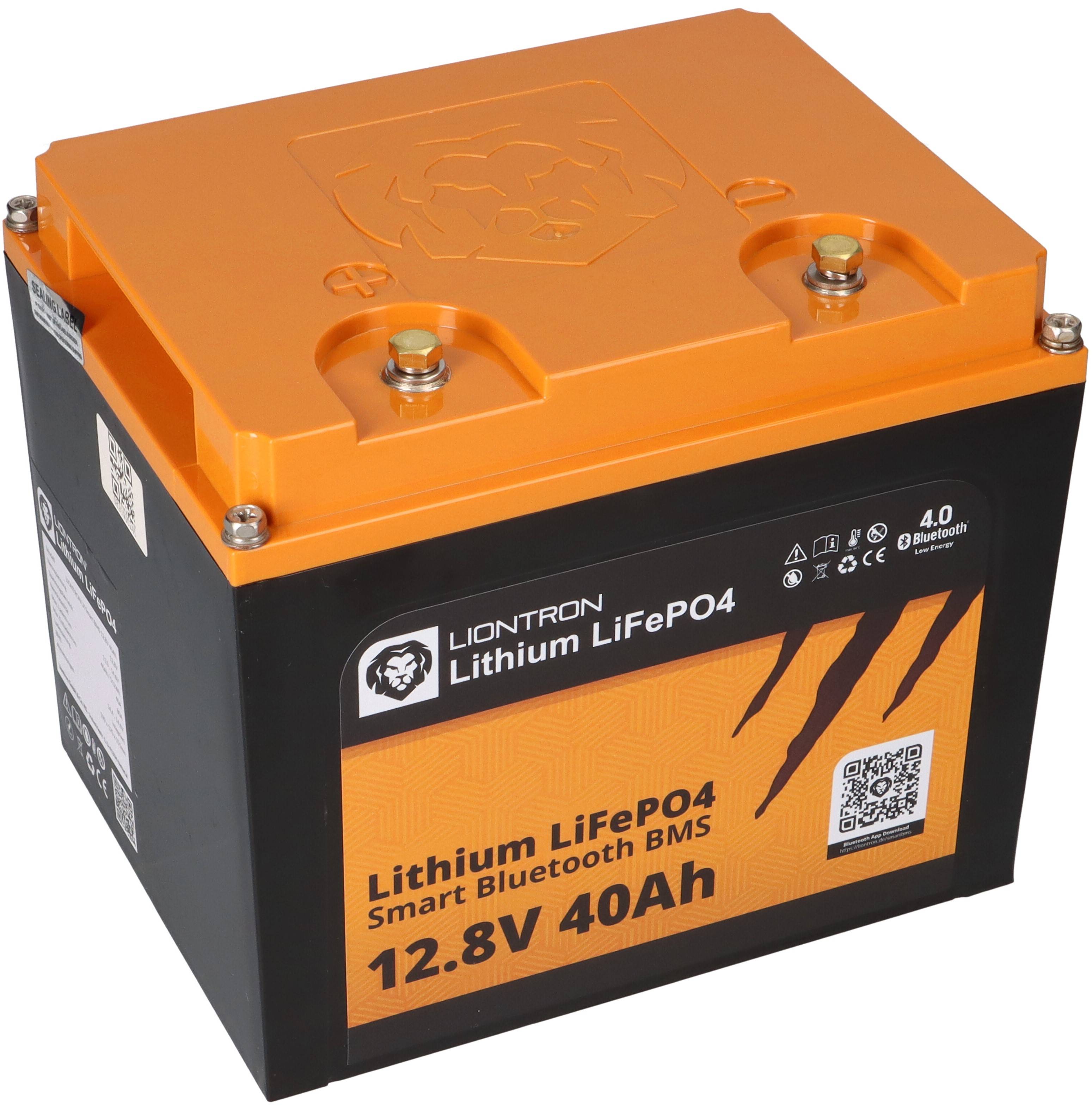 LIONTRON LiFePO4 Akku 12,8V 40Ah LX Smart BMS mit Bluetooth mit 0% MwSt nach §12 Abs. 3 UstG