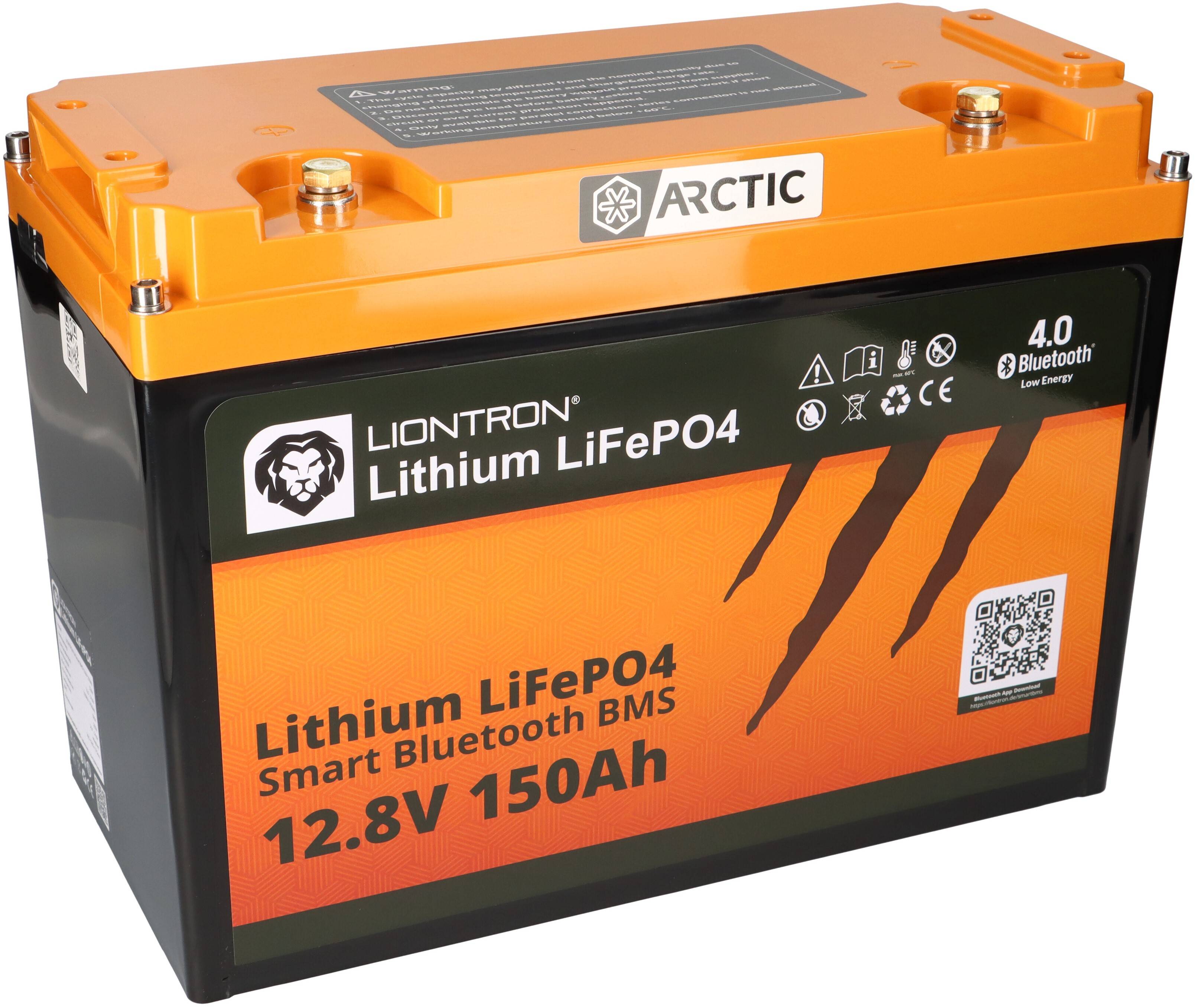 LIONTRON LiFePO4 Akku 12,8V 150Ah LX Arctic bis -30°C Bluetooth Akku mit 0% MwSt nach §12 Abs. 3 UstG