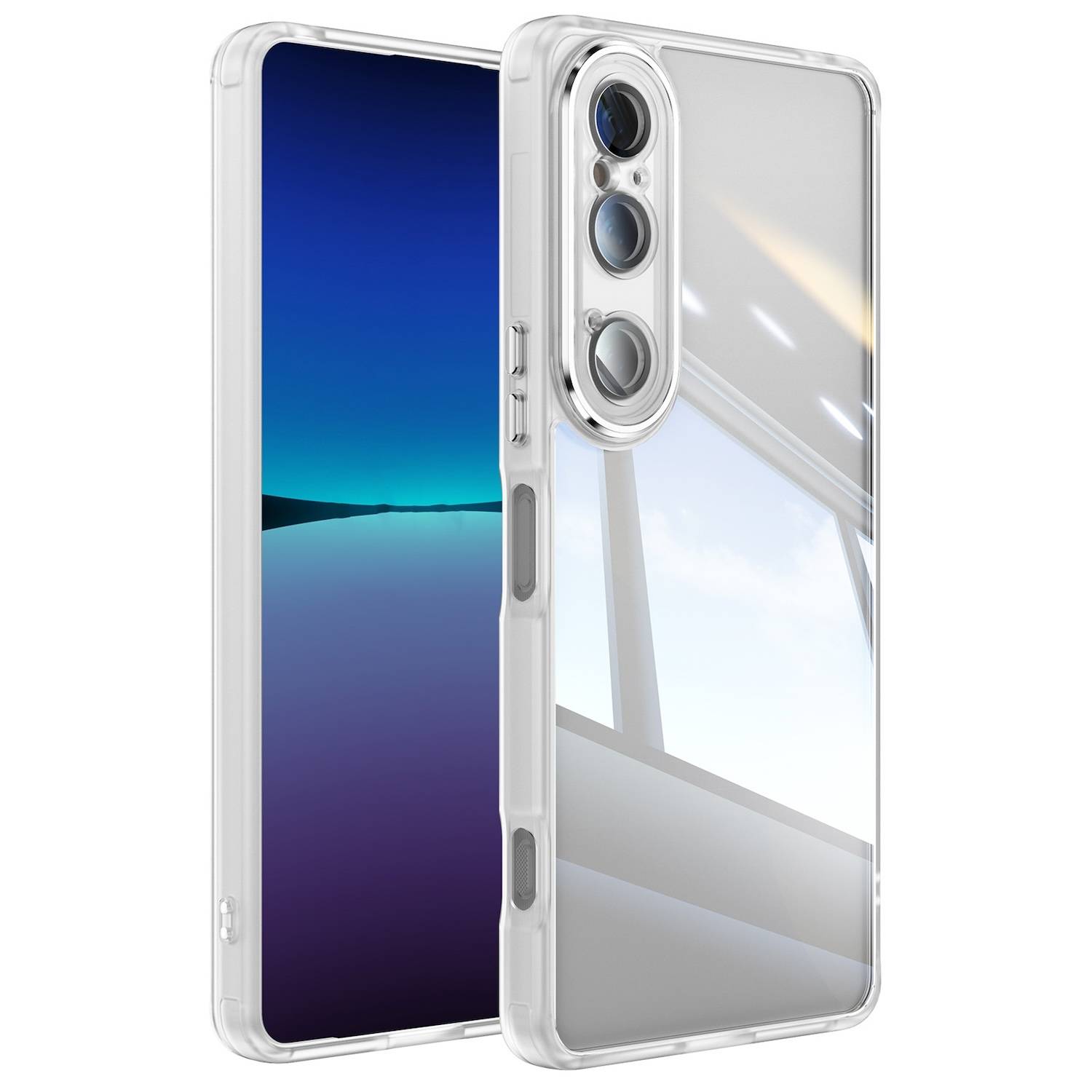 Für Sony Xperia 1 VI Armor Hybrid Acryl TPU Schock Hülle Transparent