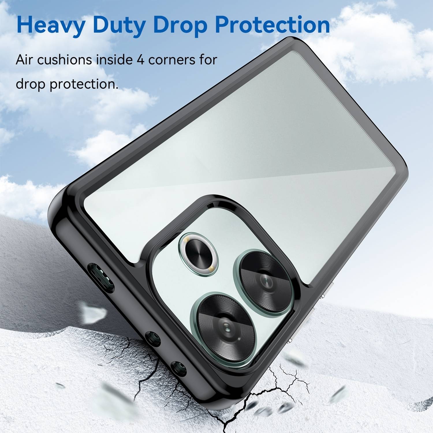 Für Xiaomi Poco F6 5G / Redmi Turbo 3 Colorful TPU Acryl Hybrid Hülle