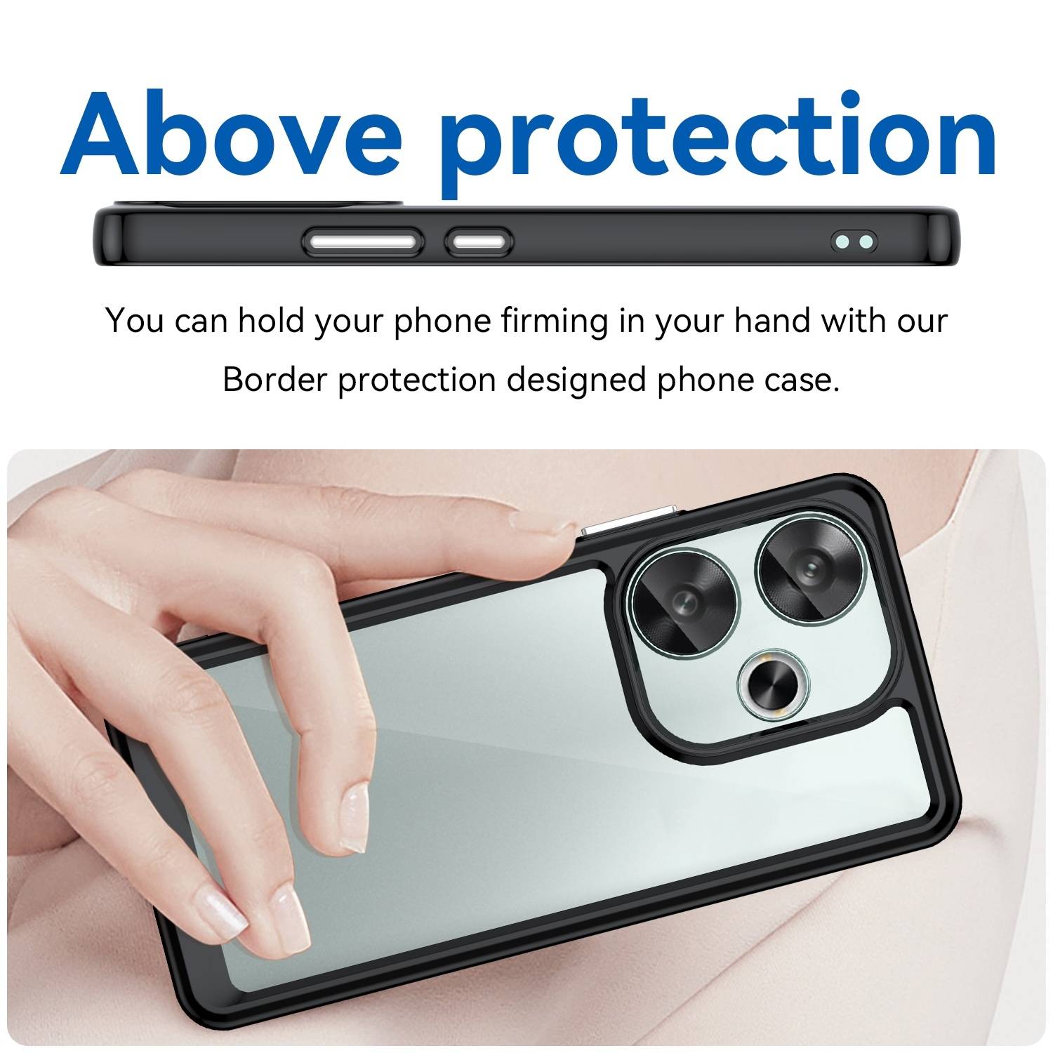 Für Xiaomi Poco F6 5G / Redmi Turbo 3 Colorful TPU Acryl Hybrid Hülle