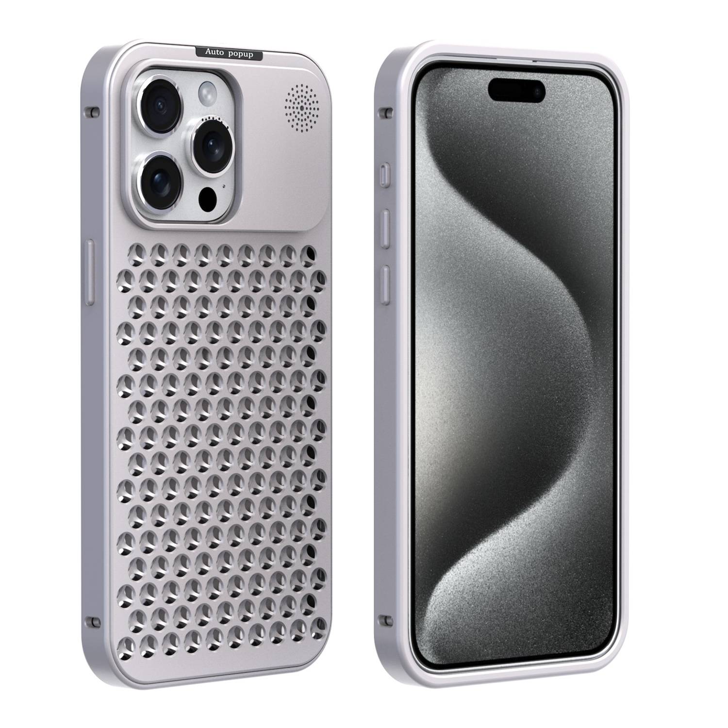 Für Apple iPhone 15 Pro Max Premium Aluminiumregulierung Schutzhülle