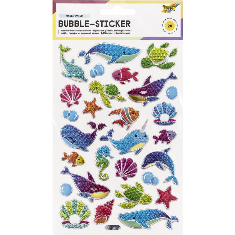 folia Bubble-Sticker UNDERWATER
