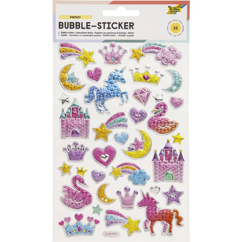 folia Bubble-Sticker FANTASY