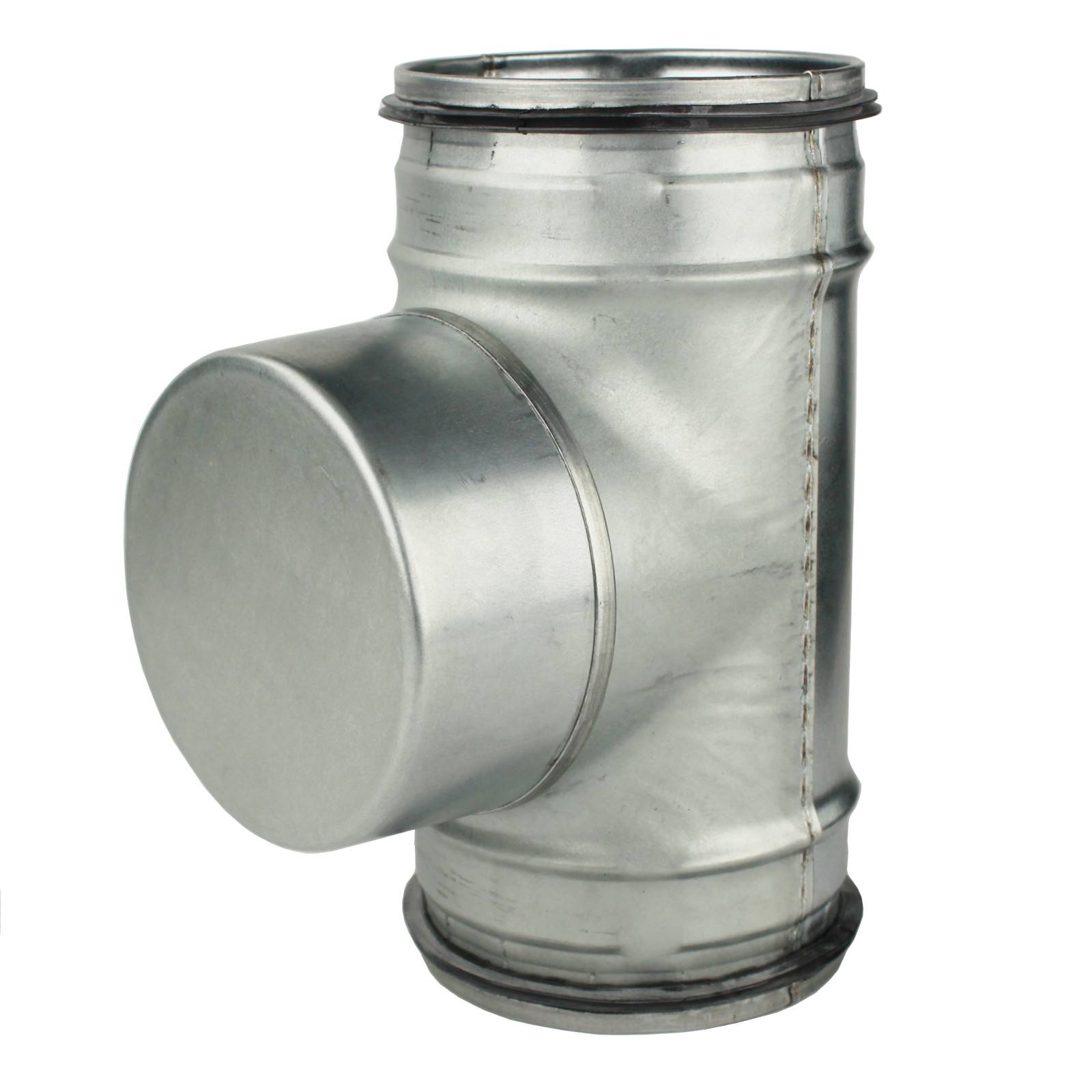 Enddeckel Formteil T-Stück Abzweig Bogen Wickelfalz Abschlussdeckel Deckel Ø 125 mm