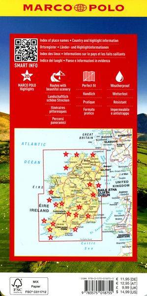 MARCO POLO Reisekarte Irland 1:350.000