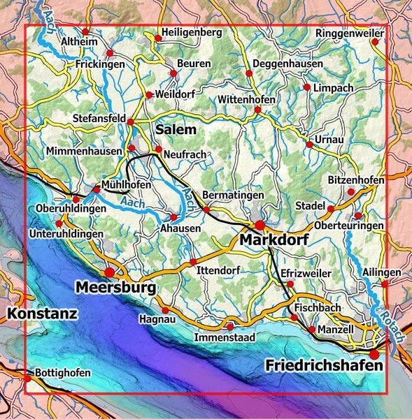 Bodensee Mitte 1 : 25 000