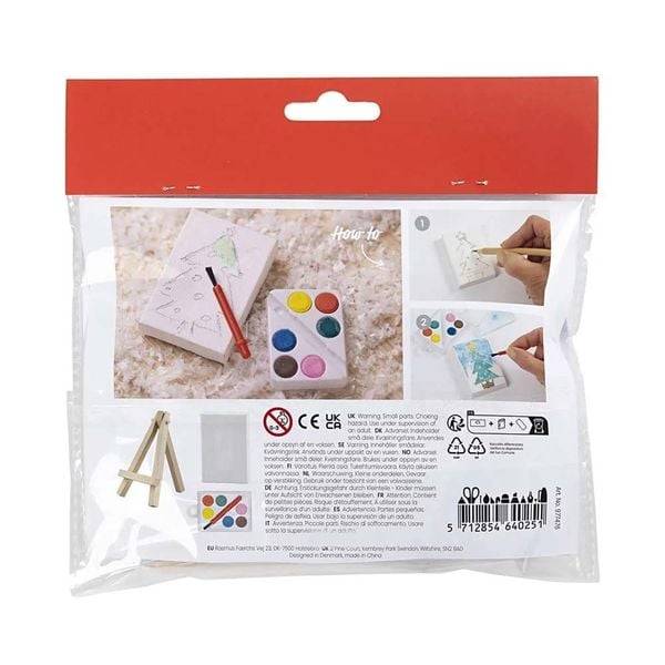Creativ Company DIY Sets Miniaturen Mini Kreativ Set Wichteltür, Künstler, Kreativ Box