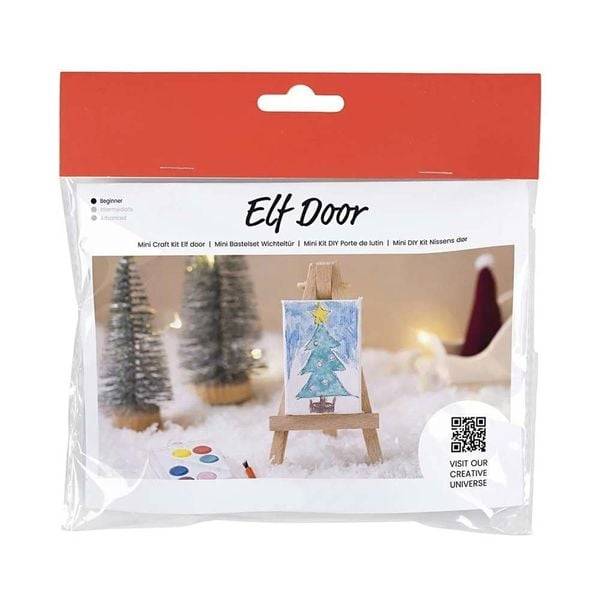 Creativ Company DIY Sets Miniaturen Mini Kreativ Set Wichteltür, Künstler, Kreativ Box