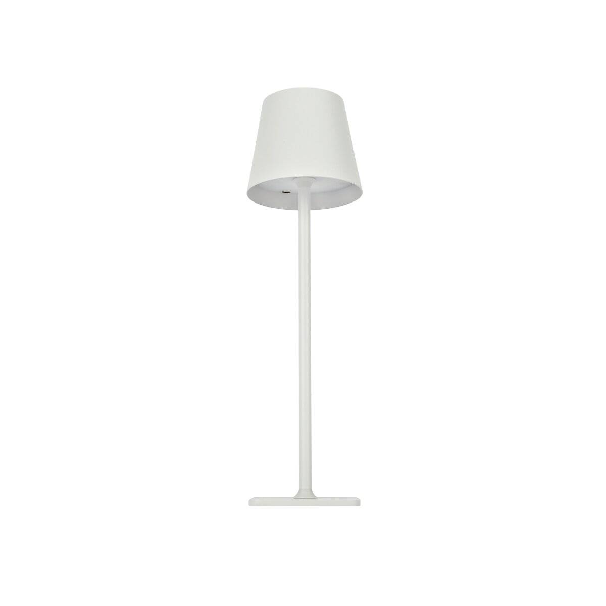 Tischleuchte TAZA 3,5W LED Akku Lampe | 400lm | CCT | IP54 | Weiß | Touch-Dimmer | 2x2000mAh | Indoor & Outdoor