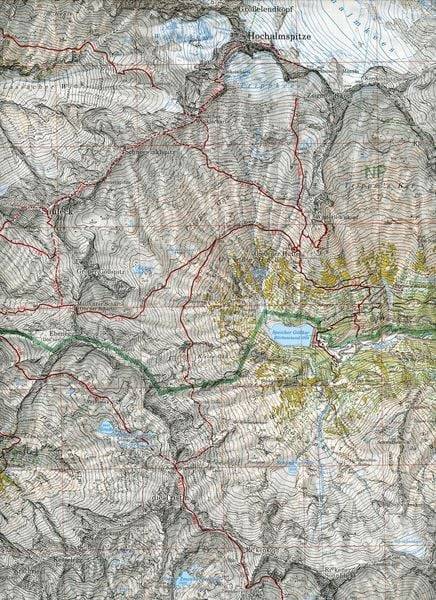 DAV Alpenvereinskarte 44 Ankogel - Hochalmspitze 1 : 25 000 Wegmarkierung
