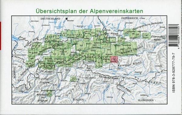 DAV Alpenvereinskarte 44 Ankogel - Hochalmspitze 1 : 25 000 Wegmarkierung