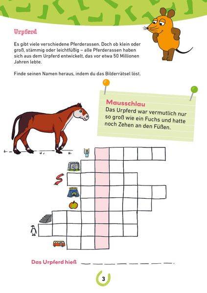 Frag doch mal ... die Maus: Mein Rätselblock mit der Maus – Pferde und Ponys