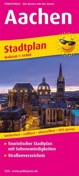 Aachen. Stadtplan 1:14 000