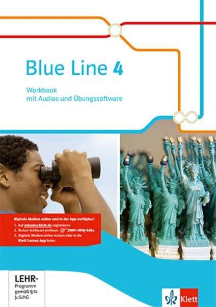 Blue Line 4. Workbook mit Audios und Übungssoftware 8. Schuljahr. Ausgabe 2014