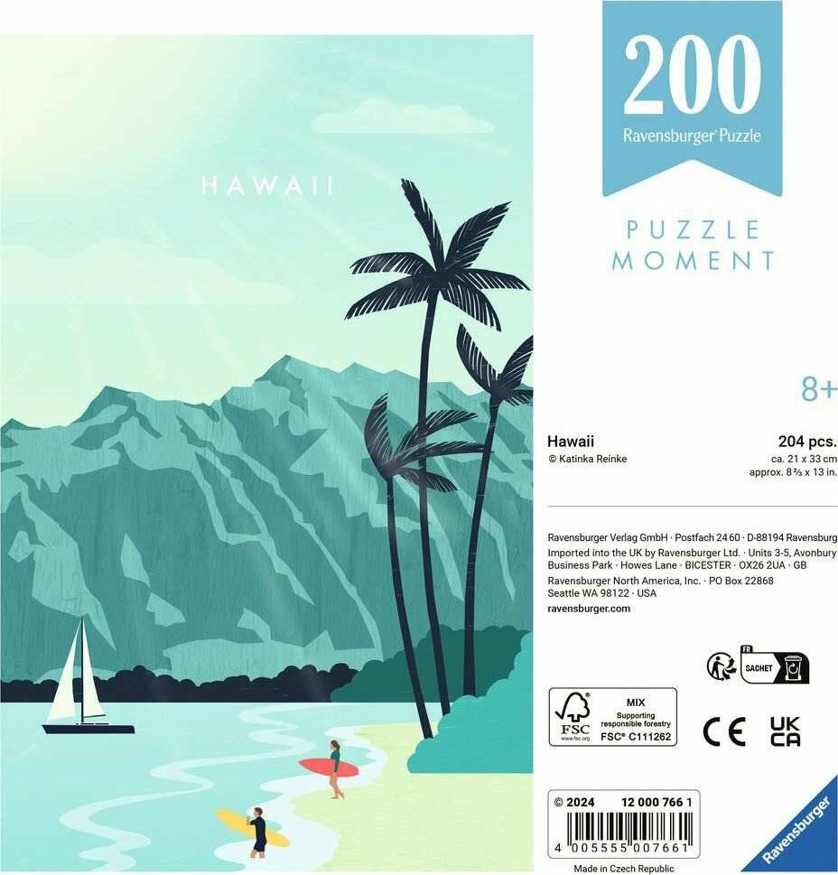RAVENSBURGER Puzzle Moment: Hawaii 200 Teile