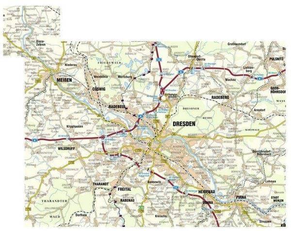 Dresden und Umgebung 1 : 50 000