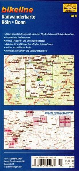 Bikeline Radwanderkarte Köln / Bonn 1 : 60 000