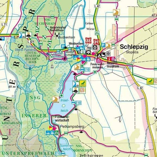 Biosphärenreservat Spreewald 1 : 50 000