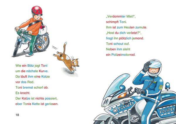 Silbengeschichten zum Lesenlernen - Polizeigeschichten