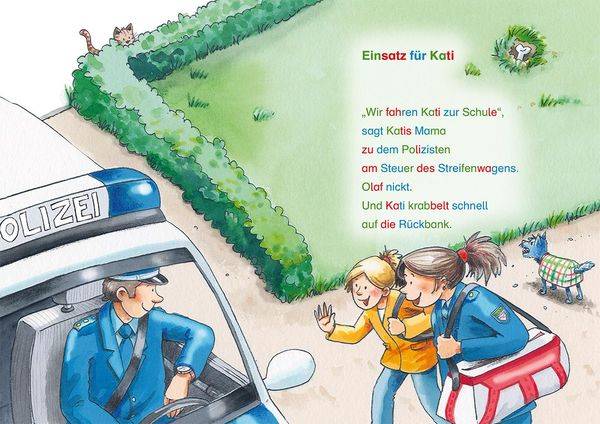 Silbengeschichten zum Lesenlernen - Polizeigeschichten