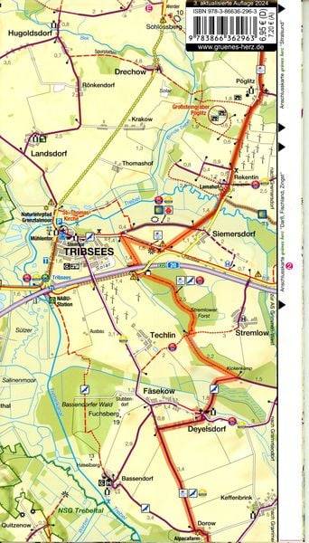 Fahrradkarte Recknitztal