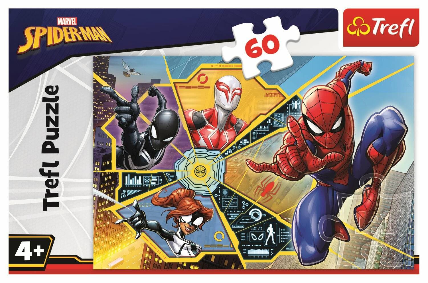 TREFL Puzzle Spiderman: Im Netz 60 Teile