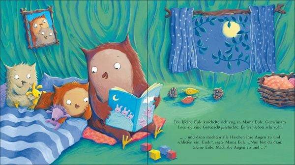 Die kleine Eule will noch nicht ins Bett