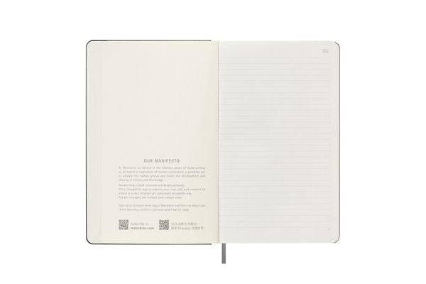 Moleskine Smart Notizbücher, Large/A5, Liniert, Fester Einband, Schwarz