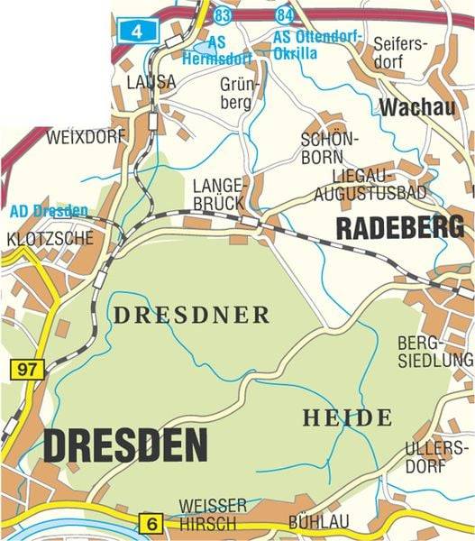 Dresdner Heide und Seifersdorfer Tal 1 : 15 000