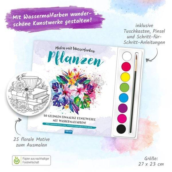 Trötsch Malen mit Wasserfarben Pflanzen