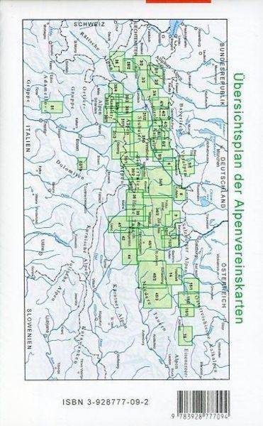 DAV Alpenvereinskarte 05/3 Karwendelgebirge Ost 1 : 25 000