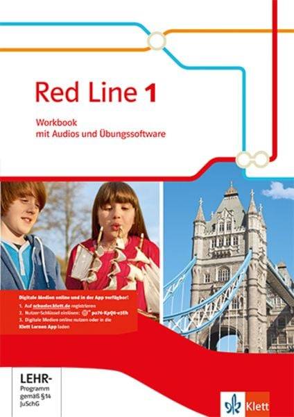 Red Line 1. Workbook mit Audios und Übungssoftware Klasse 5. Ausgabe 2014