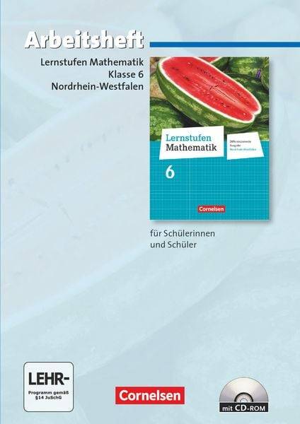 Lernstufen Mathematik 6. Schuljahr. Arbeitsheft mit eingelegten Lösungen und CD-ROM. Differenzierende Ausgabe Nordrhein-Westfalen