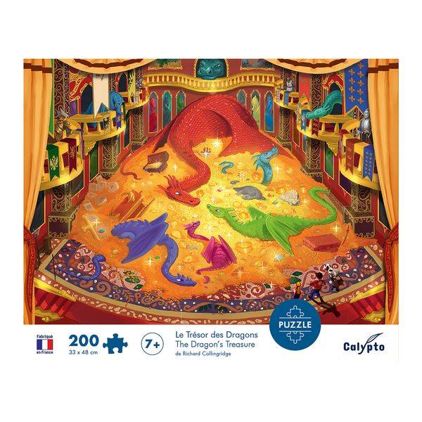 SentoSphere - Calypto - Puzzle - Drachenschatz, 200 Teile