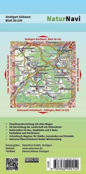 Stuttgart Südwest 1 : 25 000
