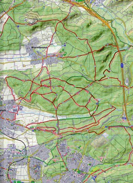Stuttgart Südwest 1 : 25 000