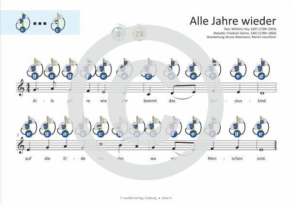 Einfacher!-Geht-Nicht: 24 Weihnachtslieder für Sopran-Blockflöte (barocke Griffweise) mit CD
