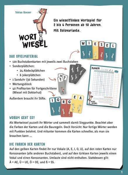 Wortwiesel - Das flinke Wortspiel