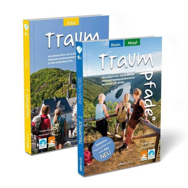 Traumpfade & Traumpfädchen Geschenk-Set. Zwei Bände mit 41 Top-Touren an Rhein, Mosel und in der Eifel. Detail-Karten, GPS-Daten und Höhenprofile