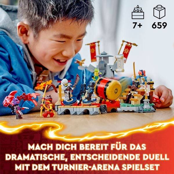 LEGO NINJAGO Turnier-Arena, Abenteuer-Spielzeug mit 6 Minifiguren 71818