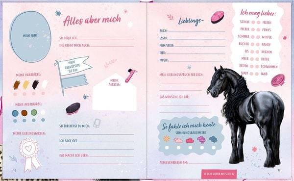 Freundebuch: Pferdefreunde (Wendepaill.) - Best friends
