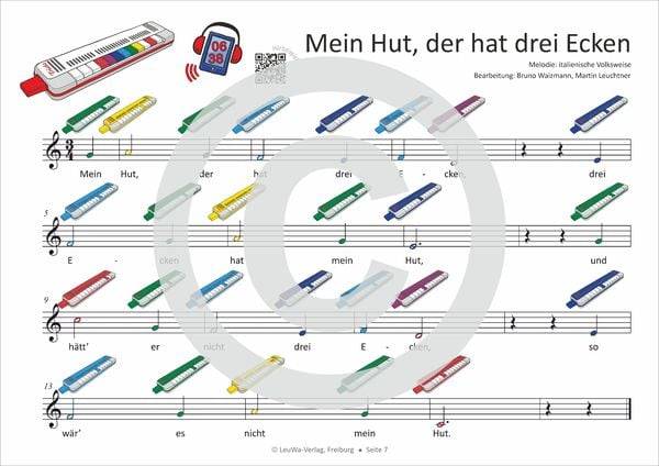 Einfacher!-Geht-Nicht: 32 Kinderlieder, Weihnachtslieder, Hits & Evergreens mit bunten Noten für die Triola (+Play-Along-Streaming)
