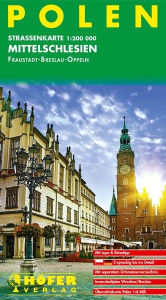 Höfer Polen PL006 Mittelschlesien - Fraustadt /Breslau /Oppeln/1 : 200 000