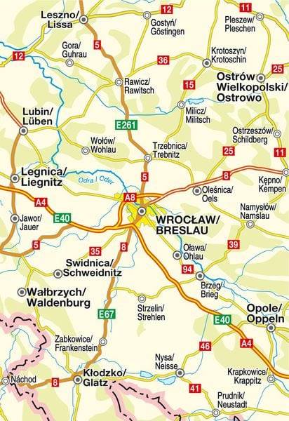 Höfer Polen PL006 Mittelschlesien - Fraustadt /Breslau /Oppeln/1 : 200 000