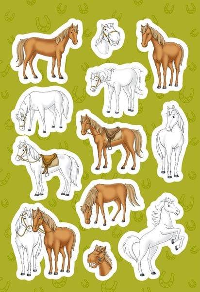 Bibi & Tina: Superstarker Sticker- und Malblock für Pferdefans