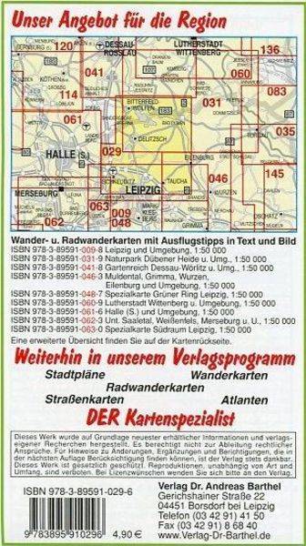Radwander- und Wanderkarte Nordraum Leipzig 1 : 50 000 LZ bis 2027