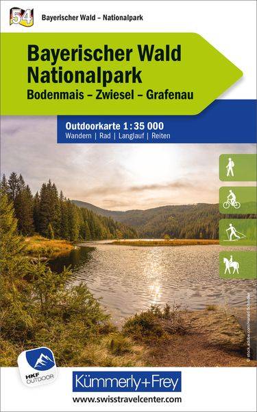Bayerischer Wald Nationalpark, Nr. 54, Outdoorkarte 1:35 000