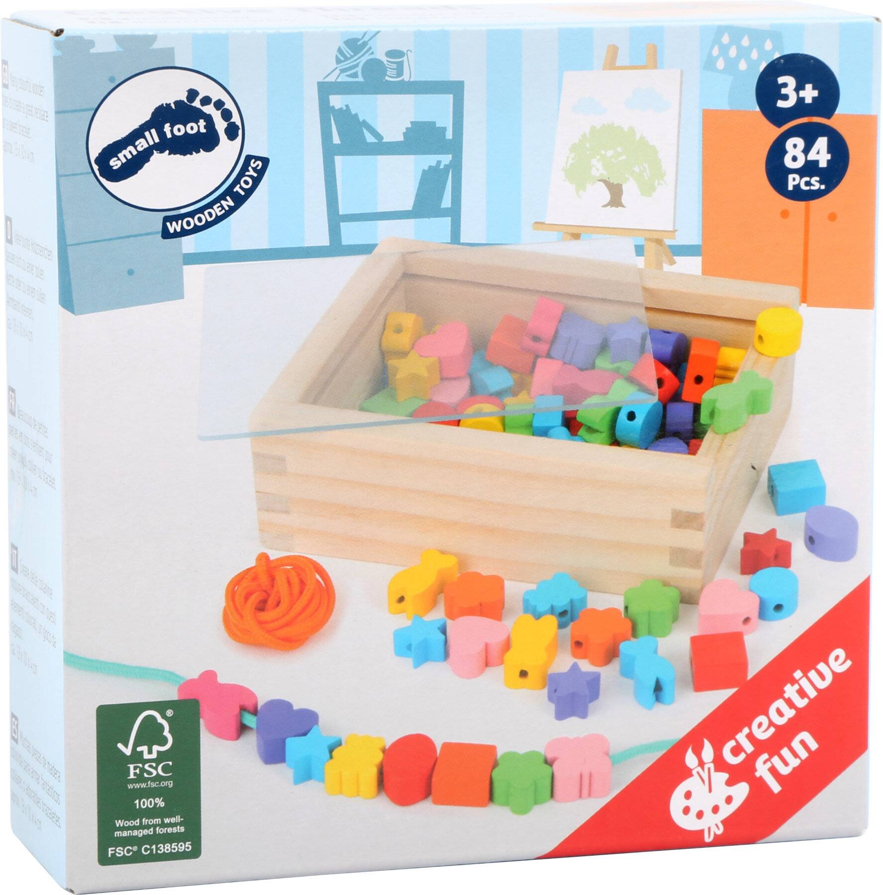 small foot Fädelkreativ, aus FSC® 100%-zertifiziertem Holz